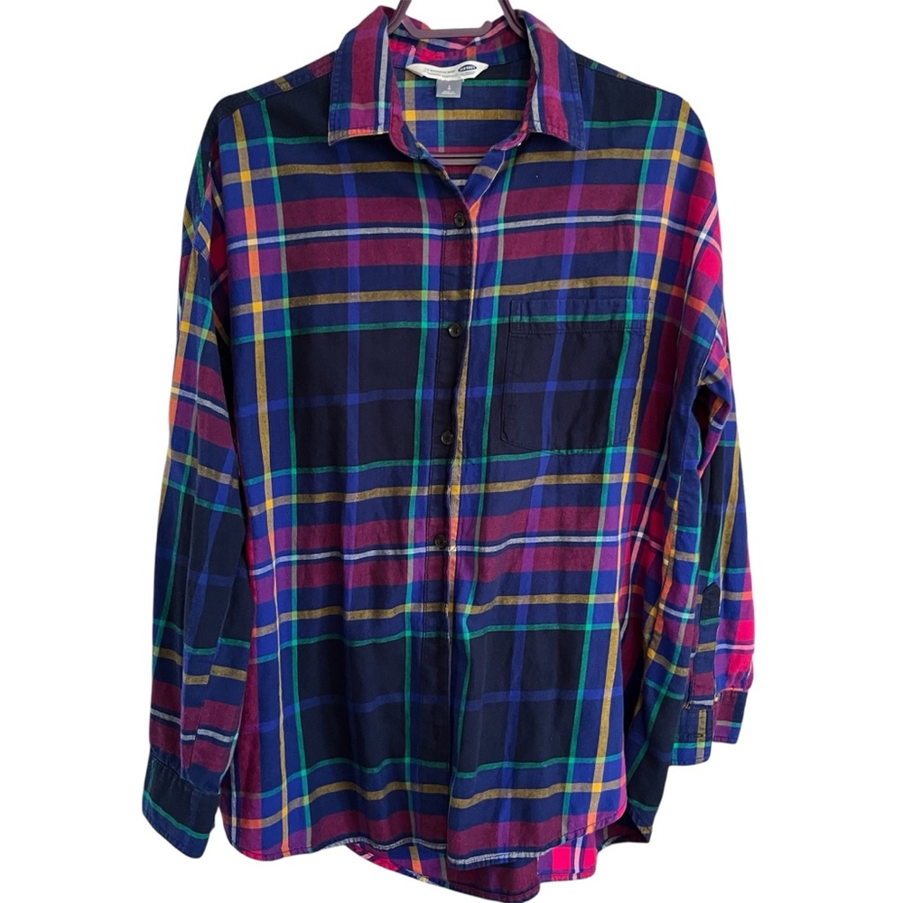 Old Navy Boyfriend Style Flannel Bundle - Picture 4 of 12